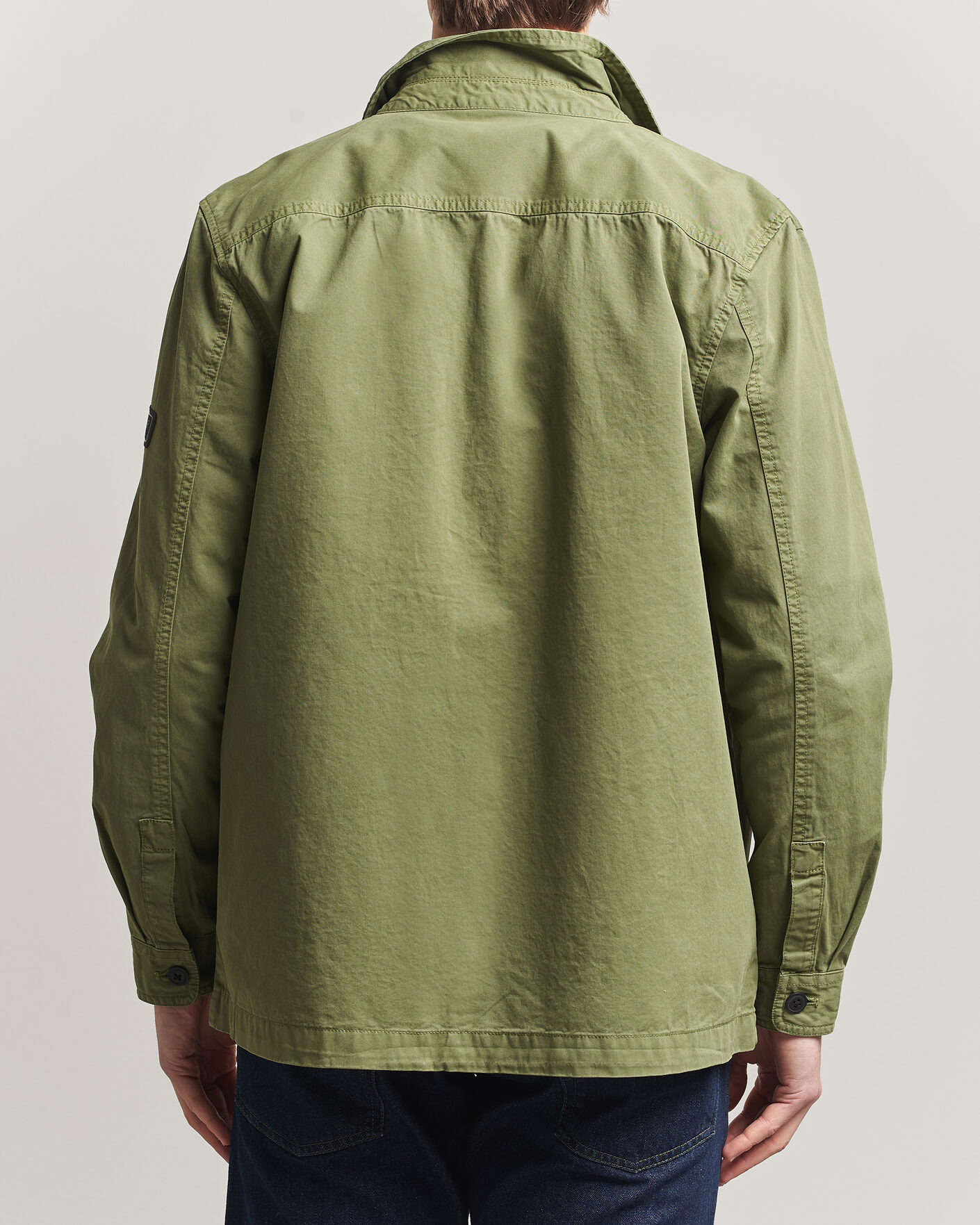 Mies | Kauluspaidat | Barbour International | Arlo Cotton Overshirt Burnt Olive