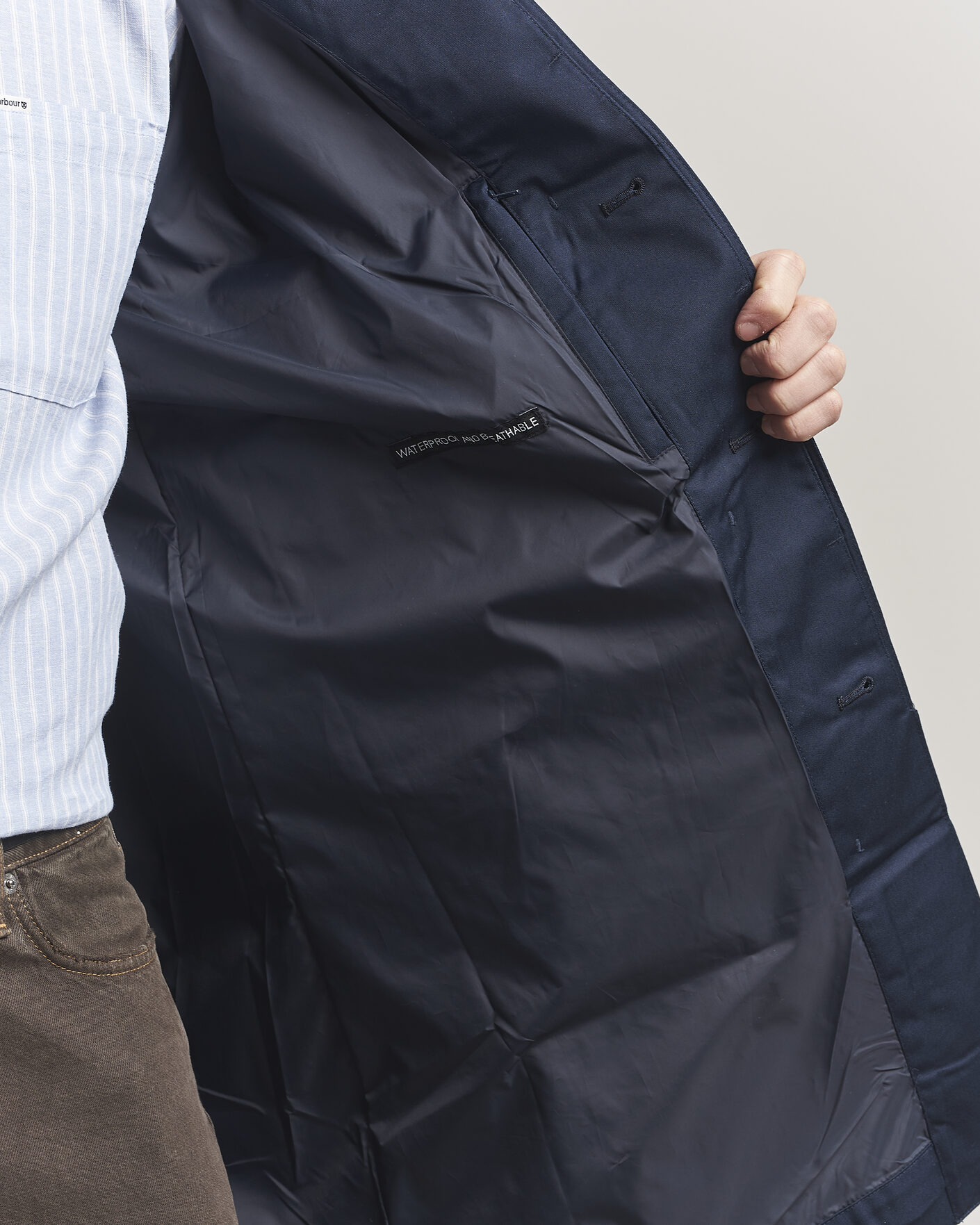 Mies | Takit | Barbour Lifestyle | Rokig Waterproof Car Coat Navy