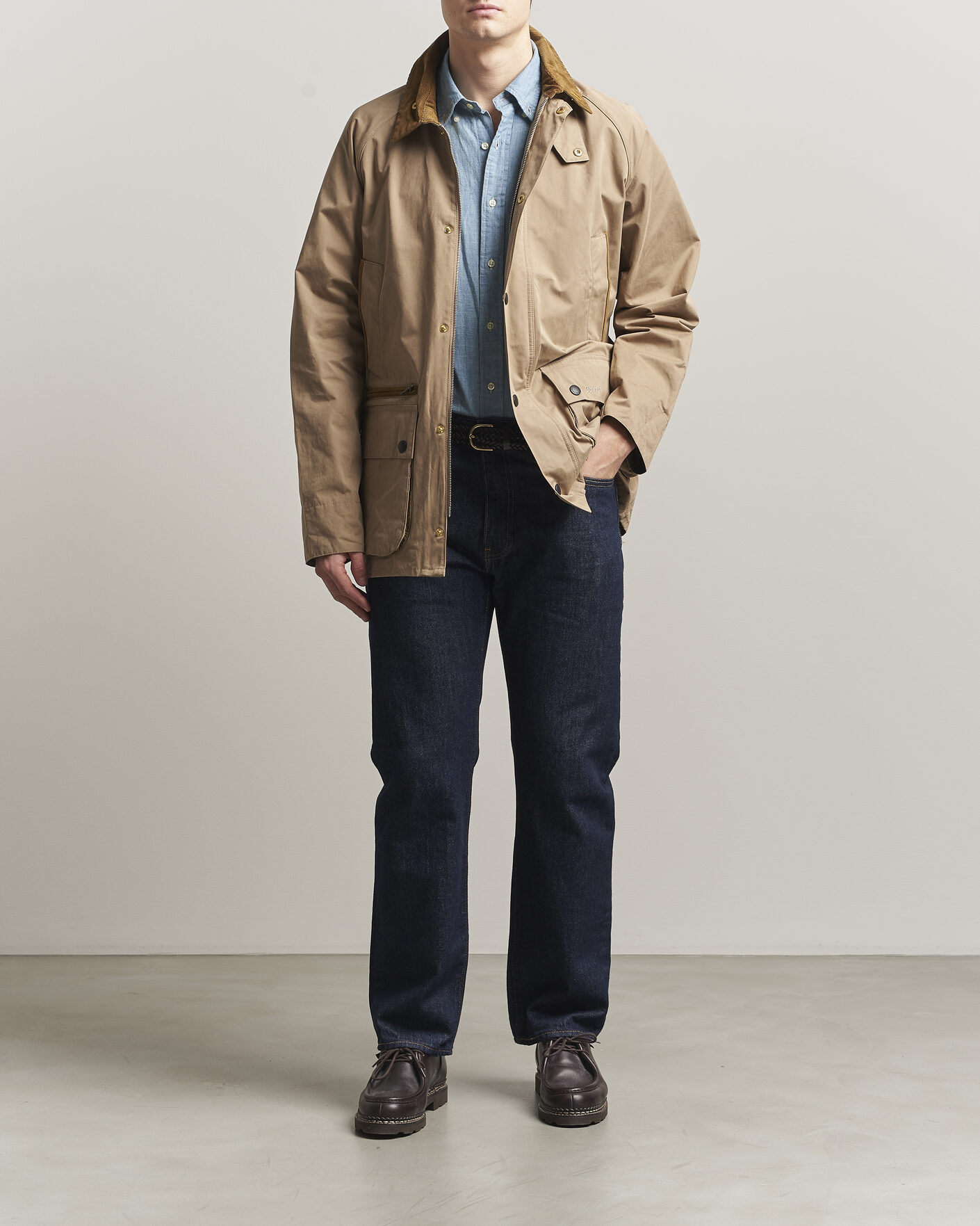 Mies | Takit | Barbour Lifestyle | Icons Bedale Casual Jacket Military Brown