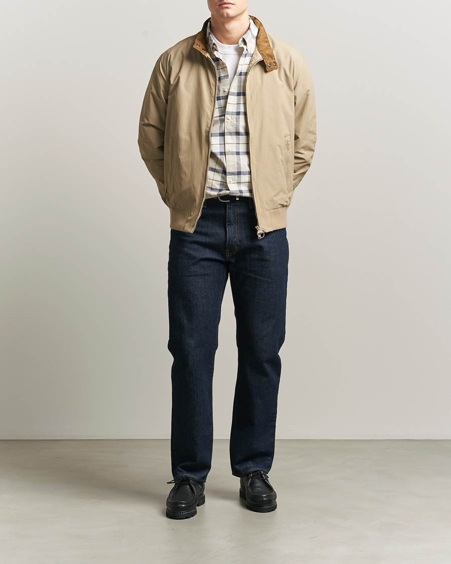 Mies | Takit | Barbour Lifestyle | Royston Casual Harrington Jacket Washed Stone
