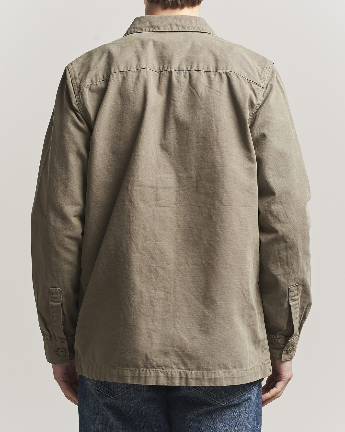 Mies | Kauluspaidat | Barbour Lifestyle | Washed Cotton Overshirt Smoky Olive