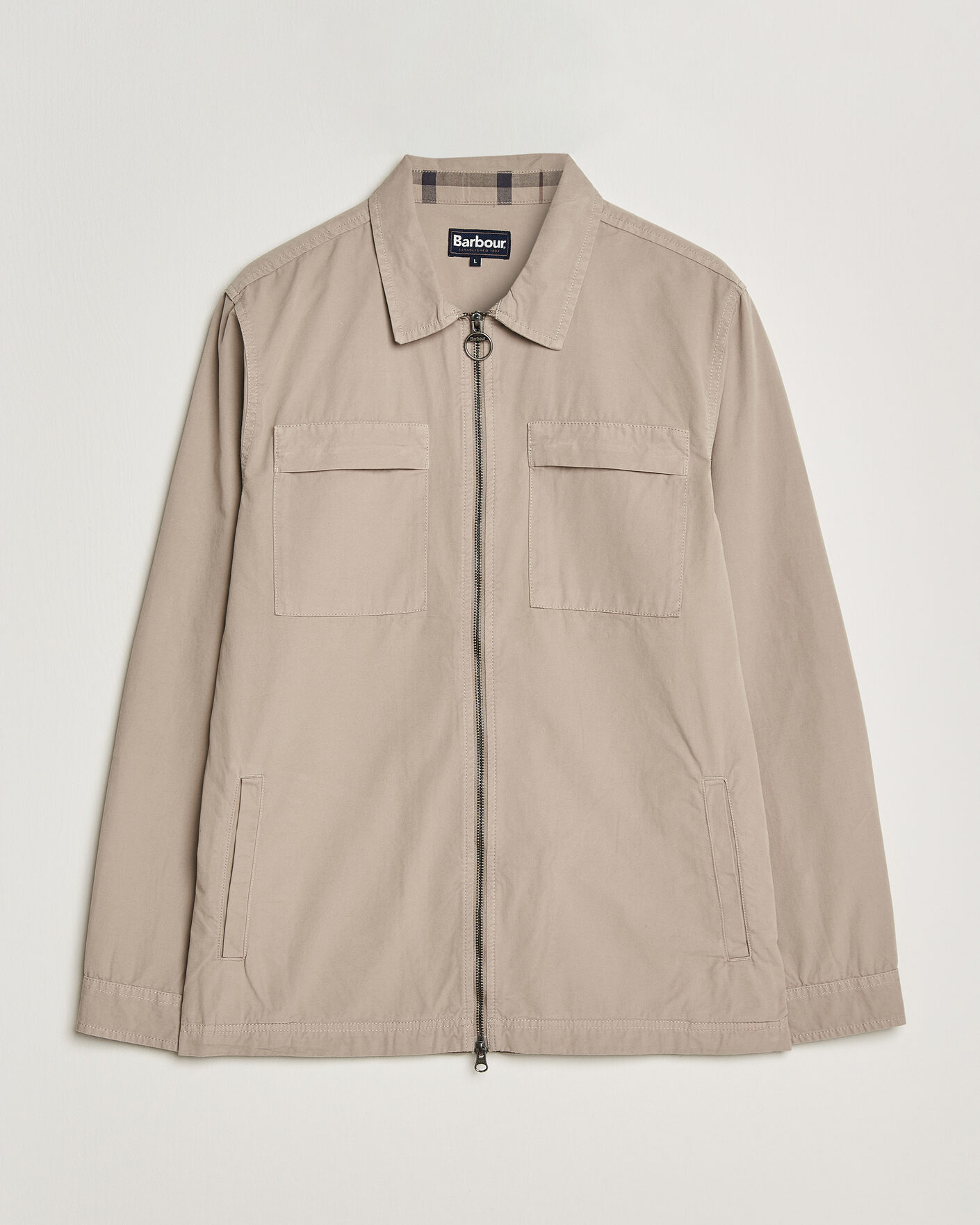 Mies | Kauluspaidat | Barbour Lifestyle | Glendale Zip Overshirt Concrete