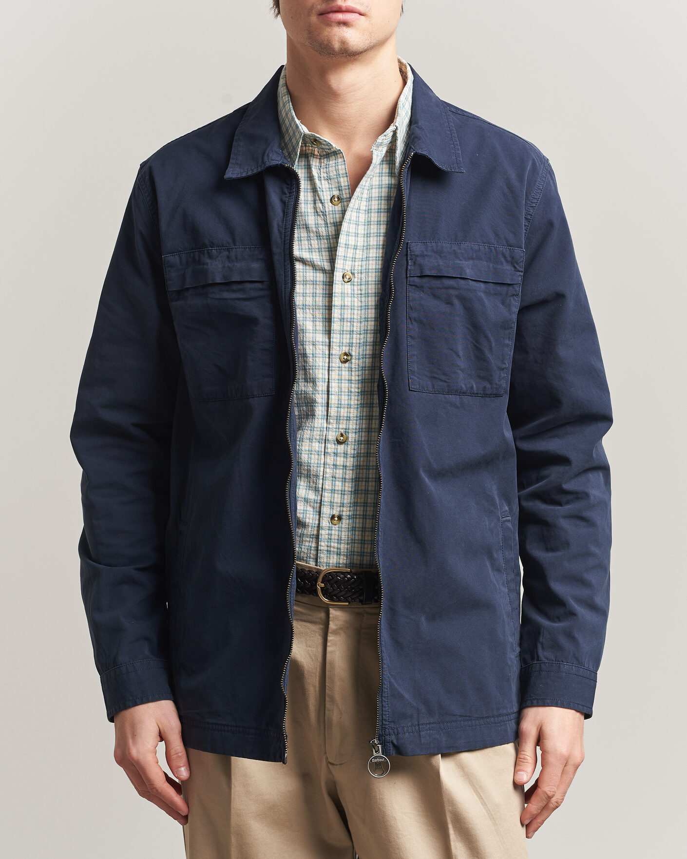 Mies | Kauluspaidat | Barbour Lifestyle | Glendale Zip Overshirt Navy