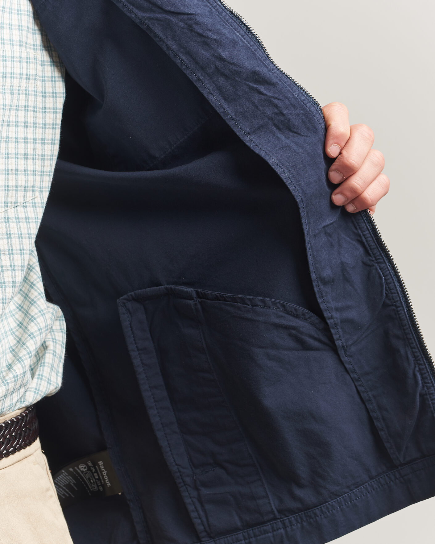 Mies | Kauluspaidat | Barbour Lifestyle | Glendale Zip Overshirt Navy