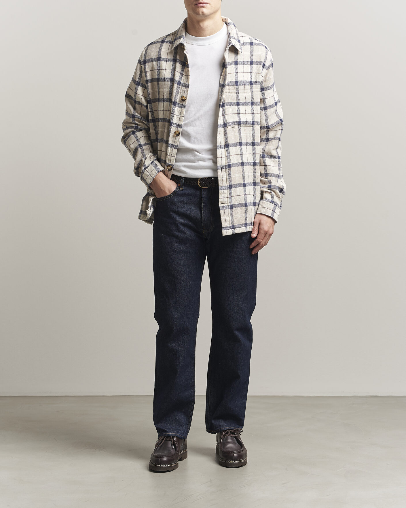 Mies | Kauluspaidat | Barbour Lifestyle | Vennel Textured Tartan Overshirt Oban Mist Tartan