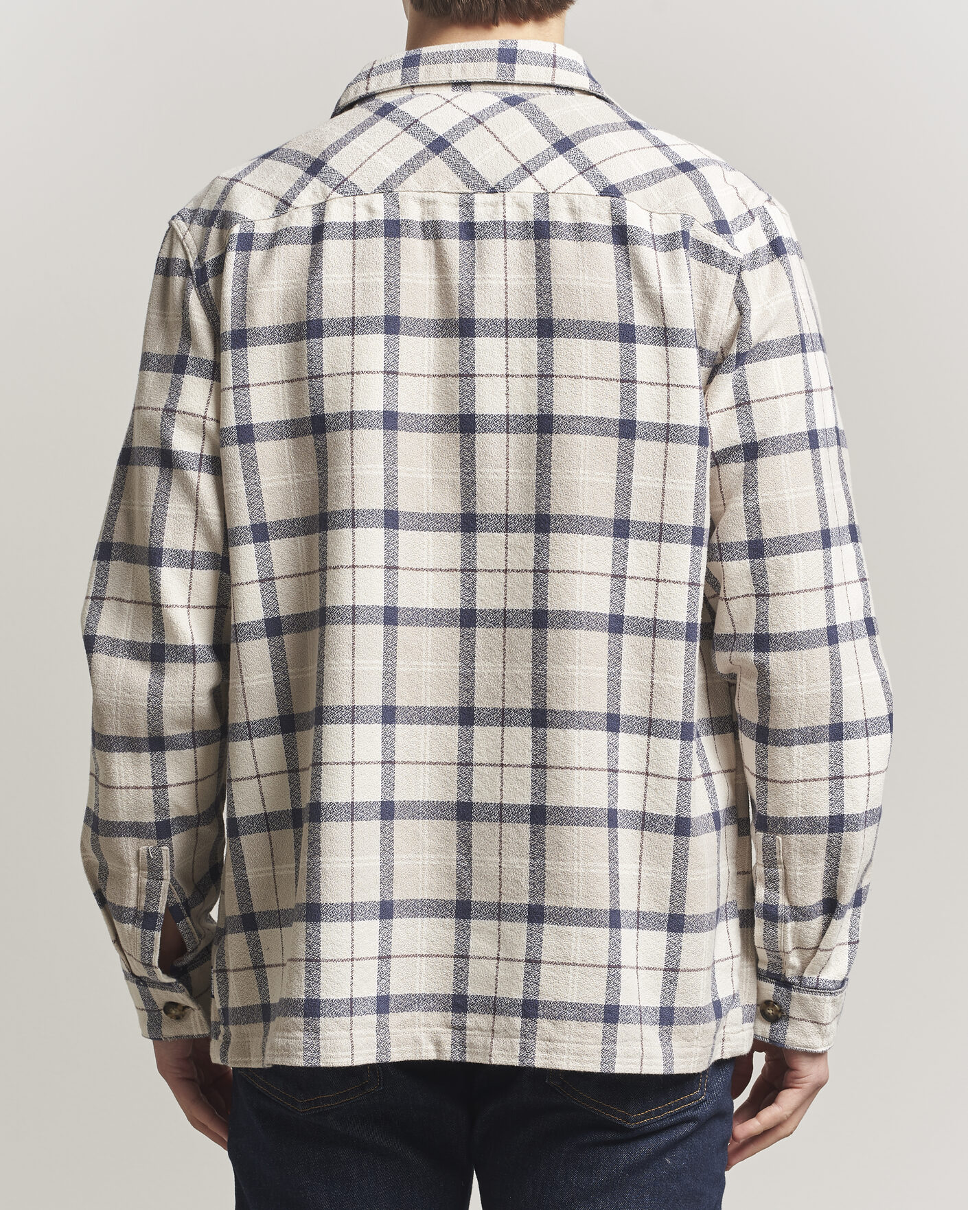 Mies | Kauluspaidat | Barbour Lifestyle | Vennel Textured Tartan Overshirt Oban Mist Tartan