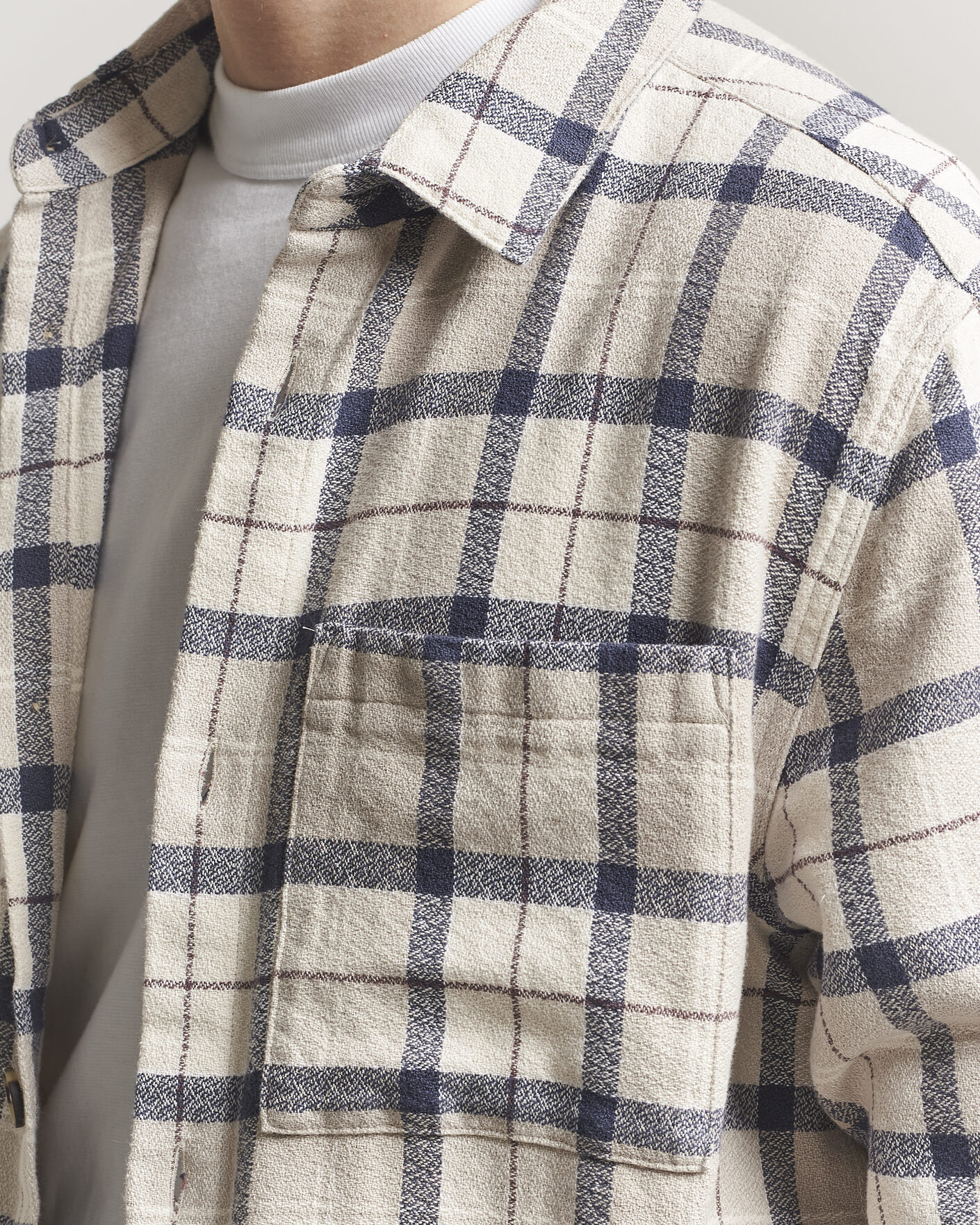 Mies | Kauluspaidat | Barbour Lifestyle | Vennel Textured Tartan Overshirt Oban Mist Tartan