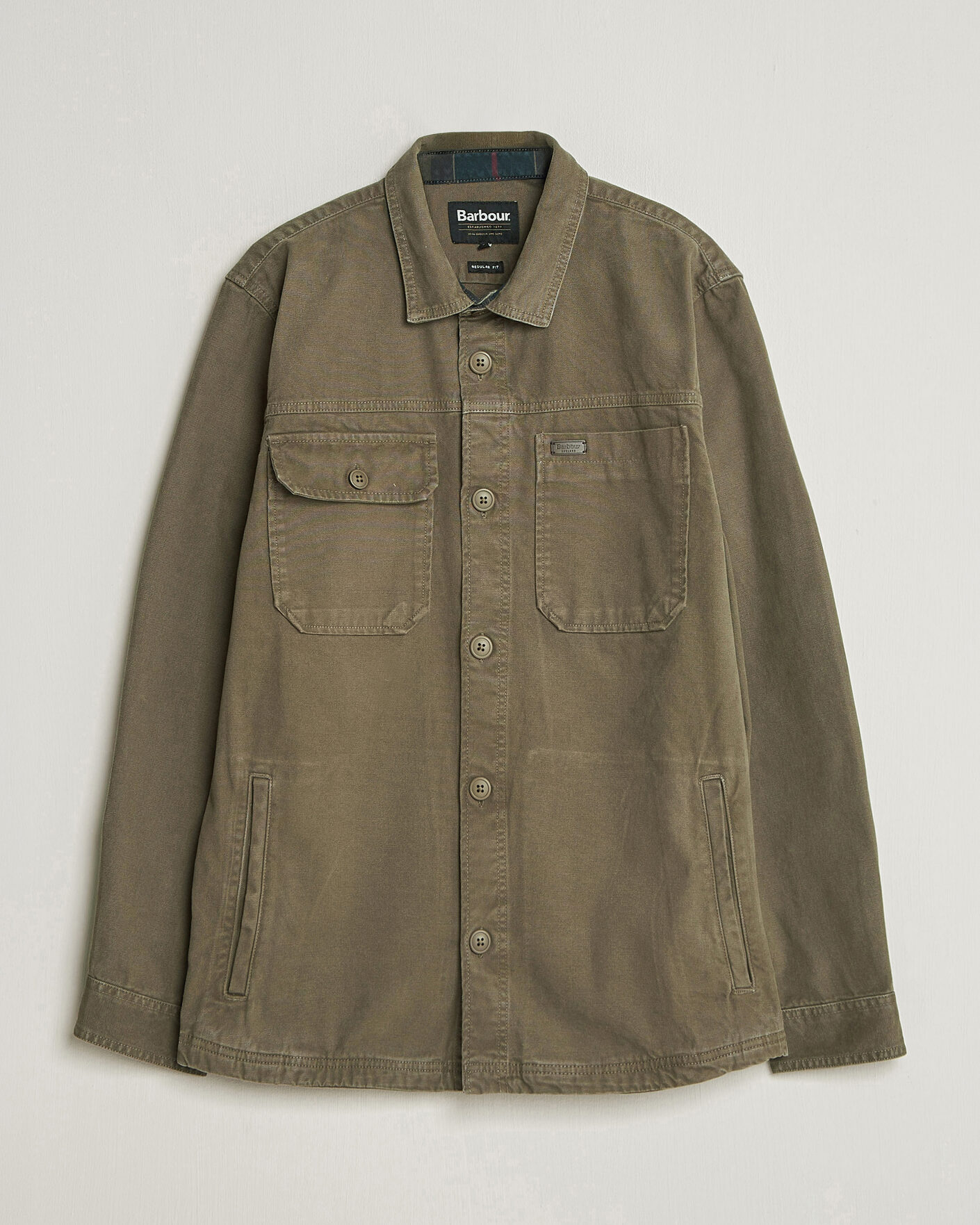 Mies | Kauluspaidat | Barbour Lifestyle | Lingfield Canvas Overshirt Fern