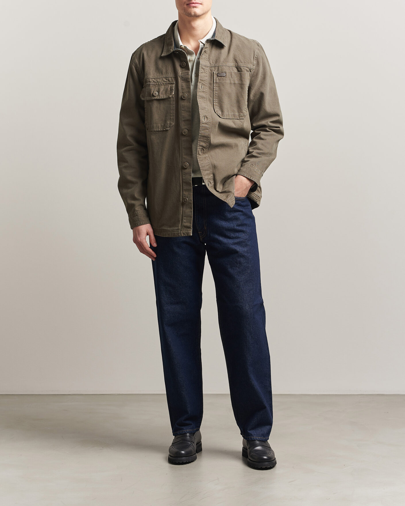 Mies | Kauluspaidat | Barbour Lifestyle | Lingfield Canvas Overshirt Fern
