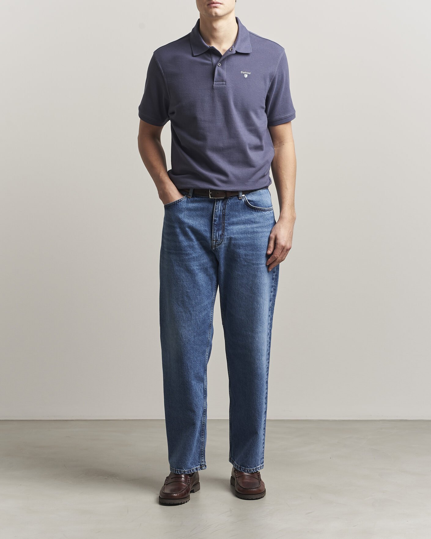 Mies | Pikeet | Barbour Lifestyle | Sports Polo Washed Navy