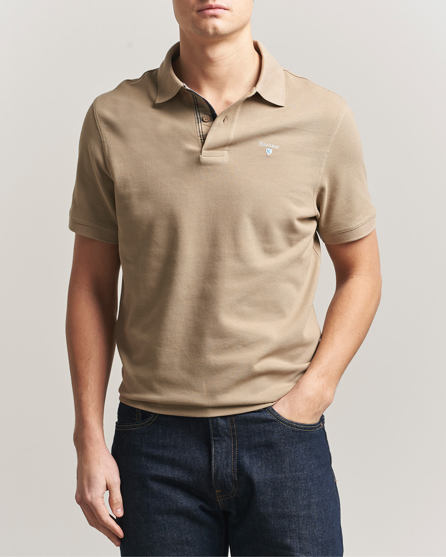 Mies | Pikeet | Barbour Lifestyle | Tartan Pique Polo Washed Stone