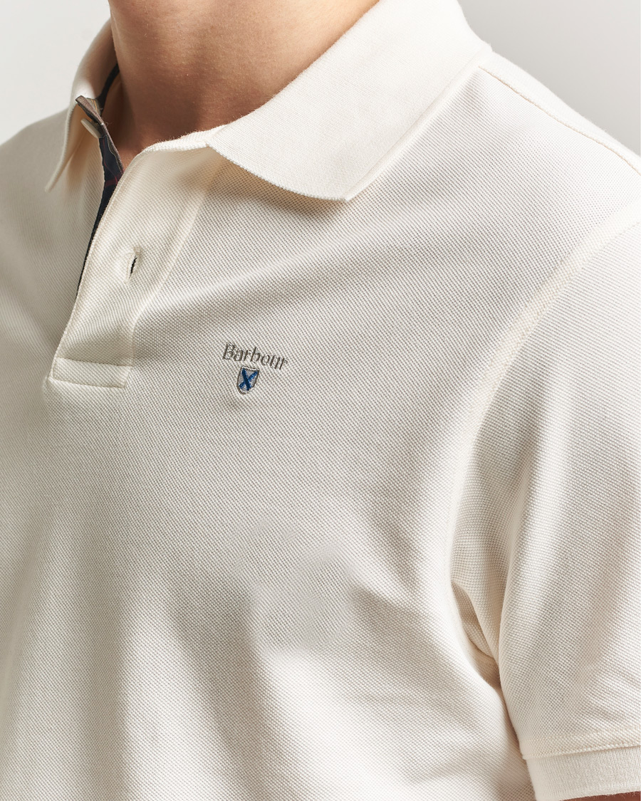 Mies | Pikeet | Barbour Lifestyle | Tartan Pique Polo Whisper White