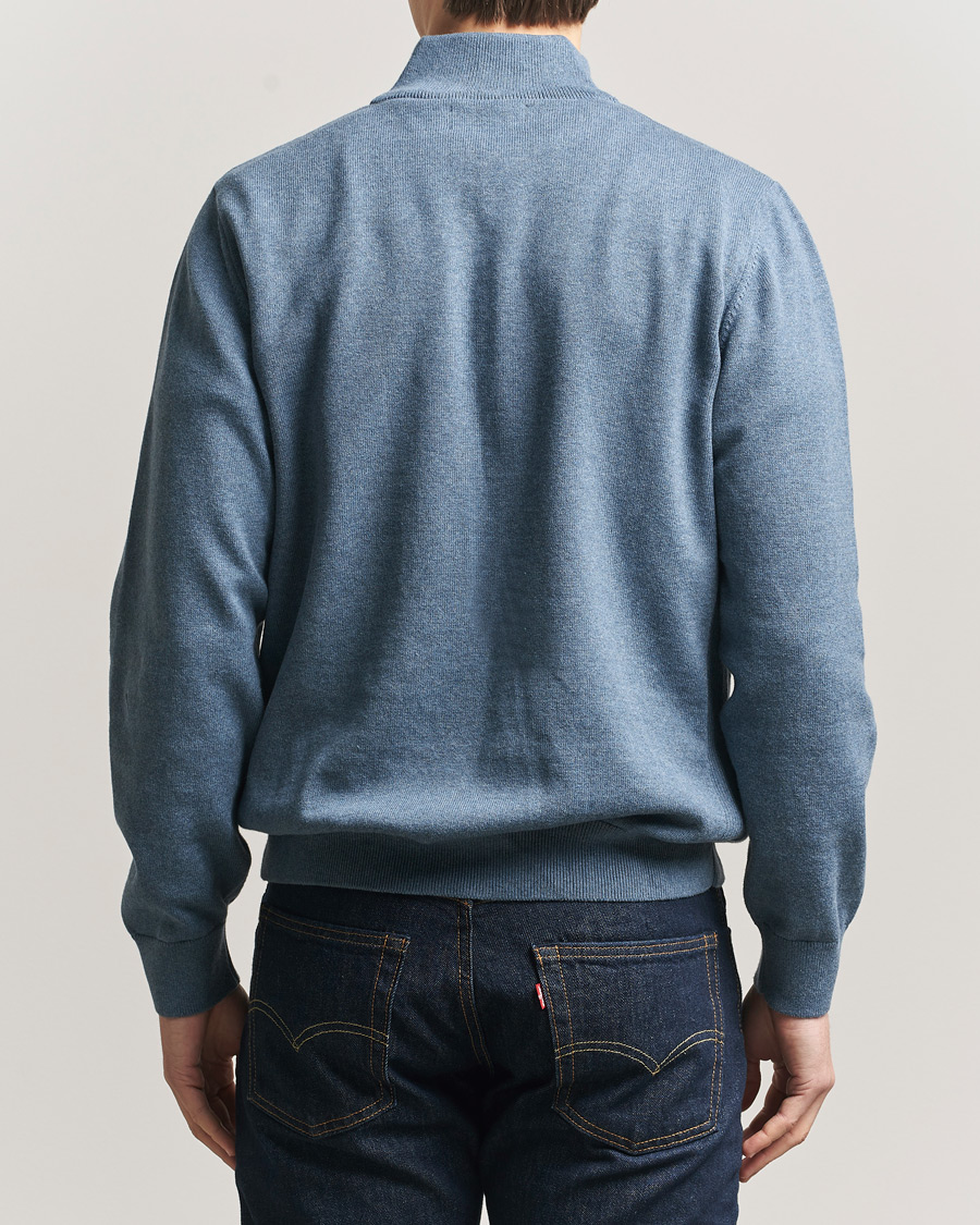 Mies | Puserot | Barbour Lifestyle | Cotton Half Zip Dusk Blue