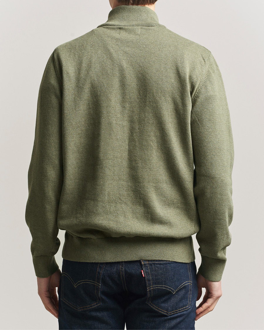 Mies | Puserot | Barbour Lifestyle | Cotton Half Zip Smokey Olive