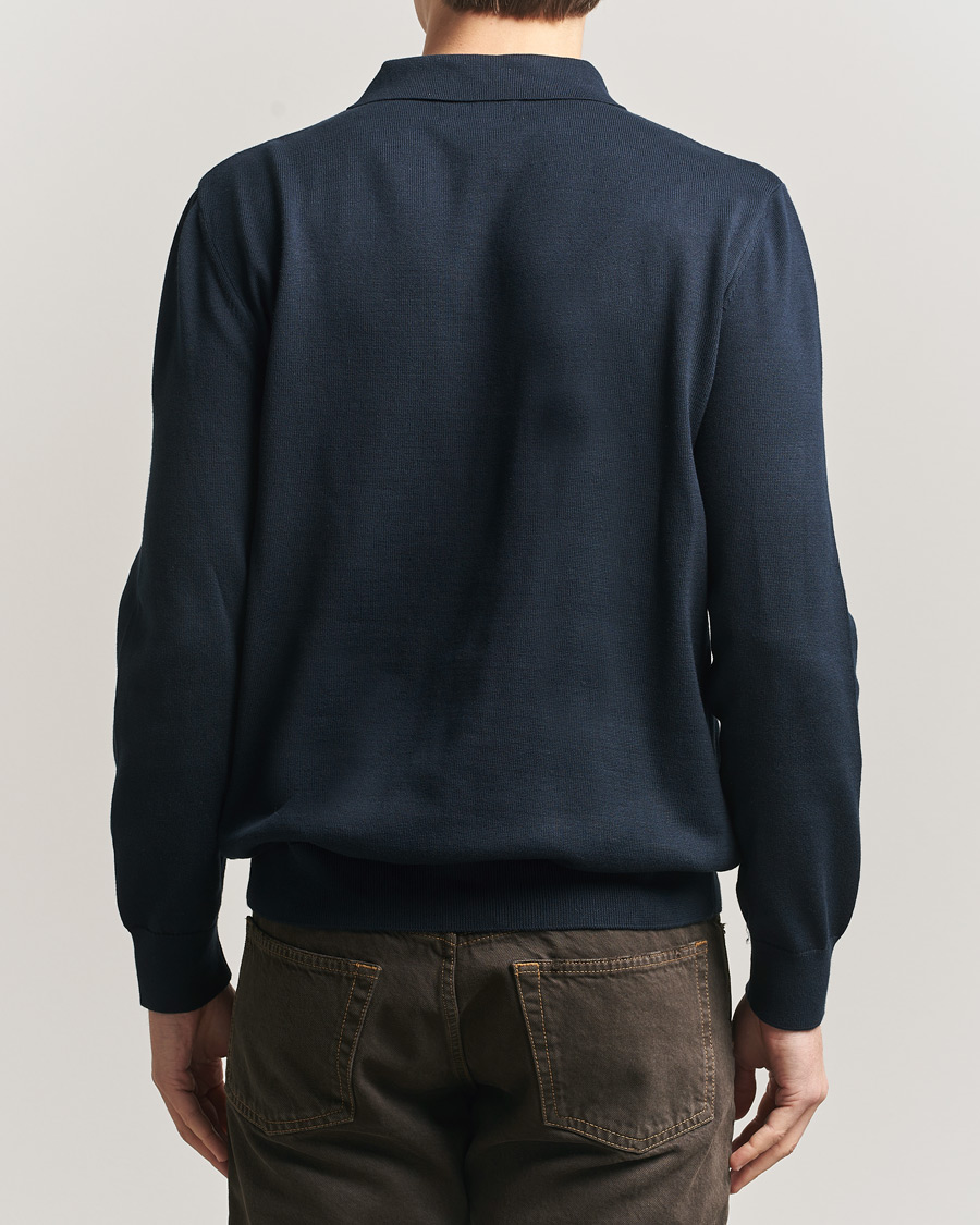 Mies | Puserot | Barbour Lifestyle | Pima Cotton Knitted Polo Navy