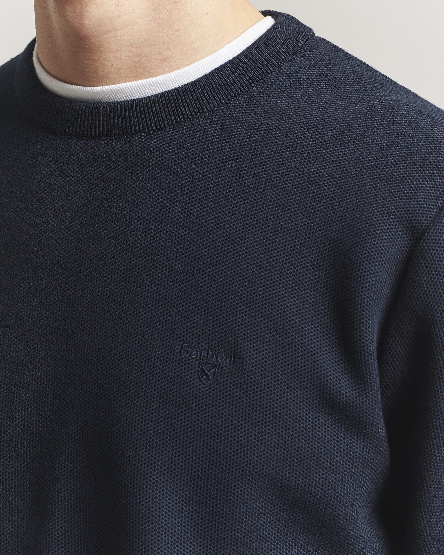Mies | Puserot | Barbour Lifestyle | Honeycomb Crew Neck Navy