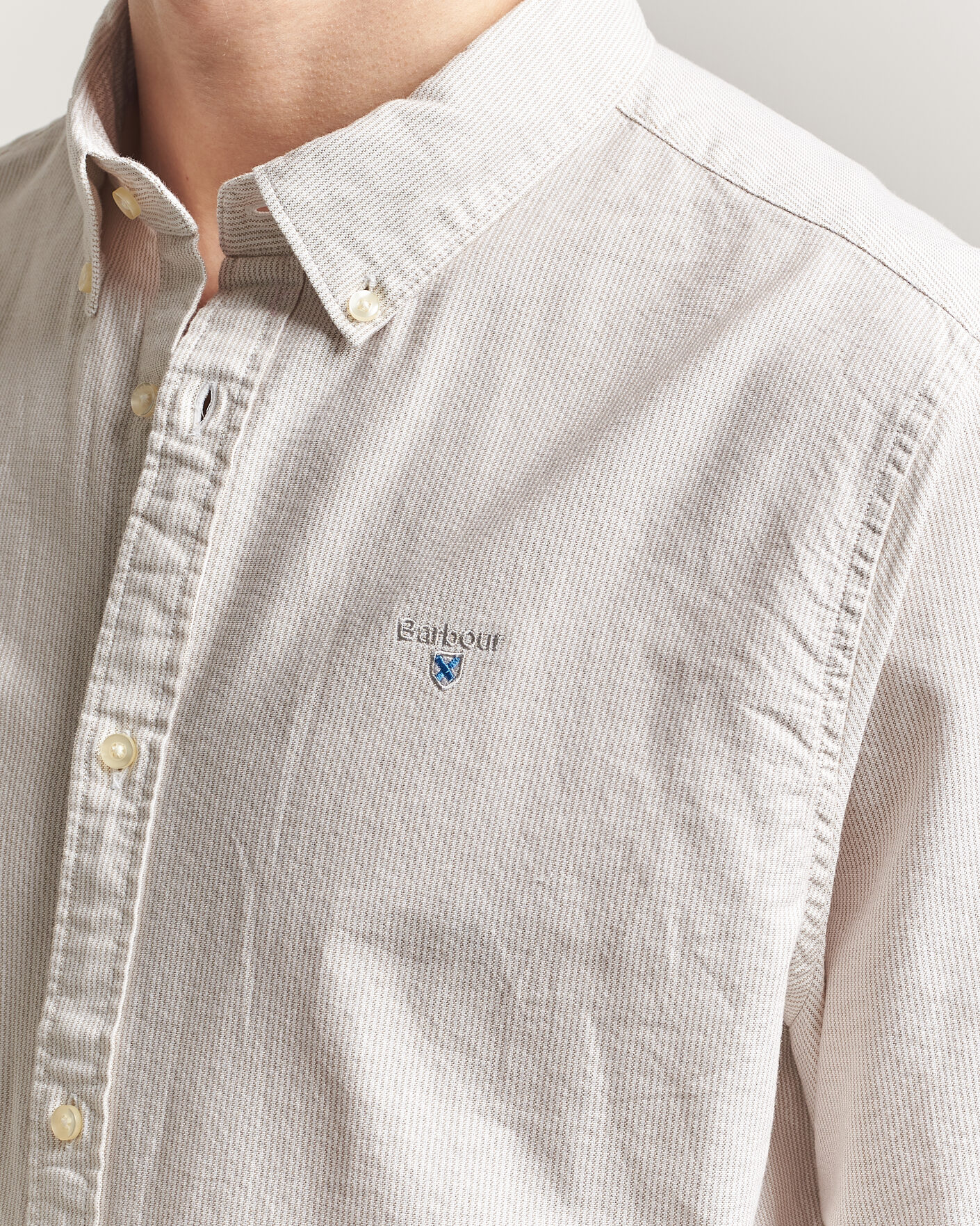 Mies | Kauluspaidat | Barbour Lifestyle | Striped Oxtown Shirt Stone