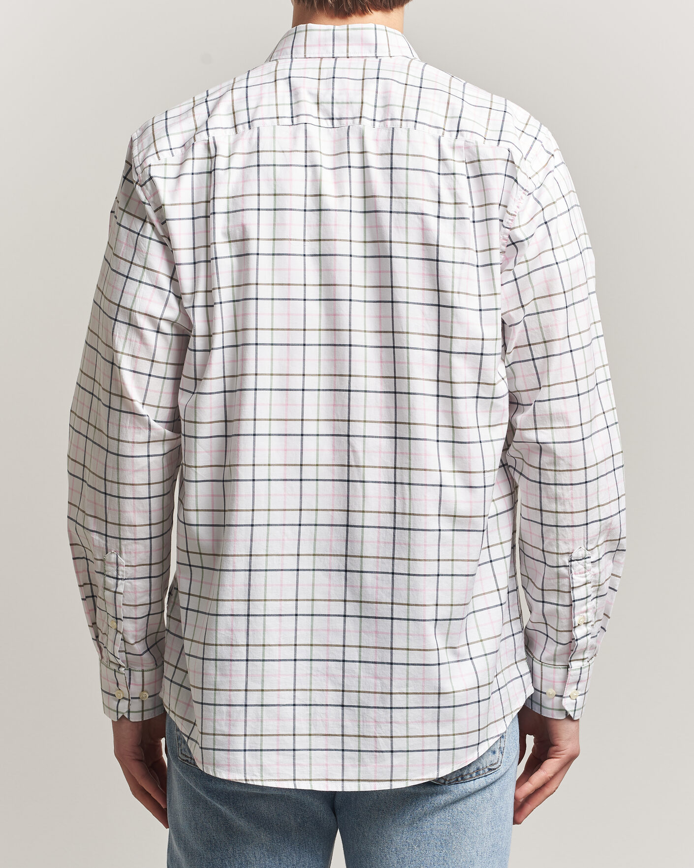 Mies | Kauluspaidat | Barbour Lifestyle | Caswell Regular Tatersall Shirt Pink