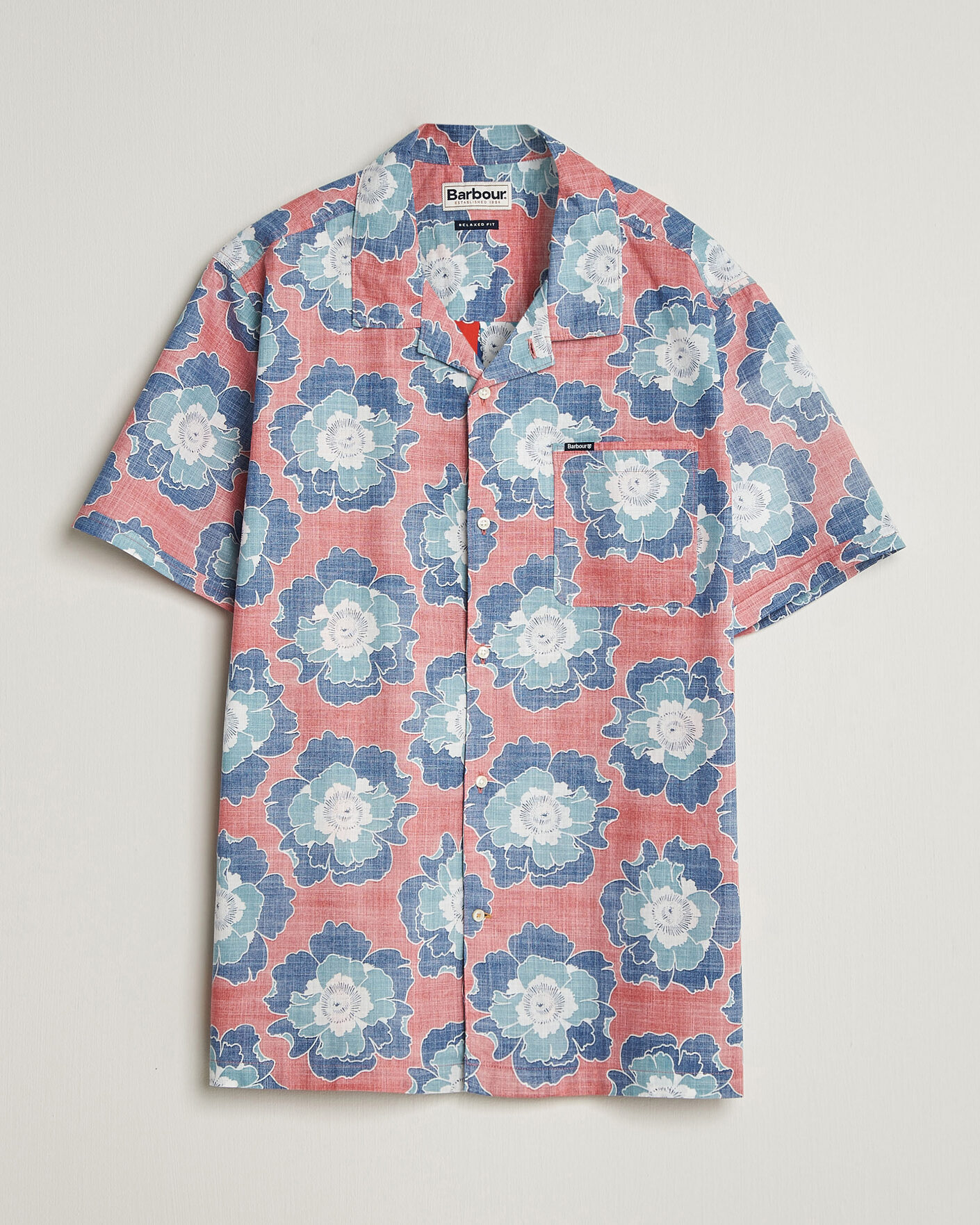 Mies | Kauluspaidat | Barbour Lifestyle | Hauxley Printed Summer Fit Shirt Lava