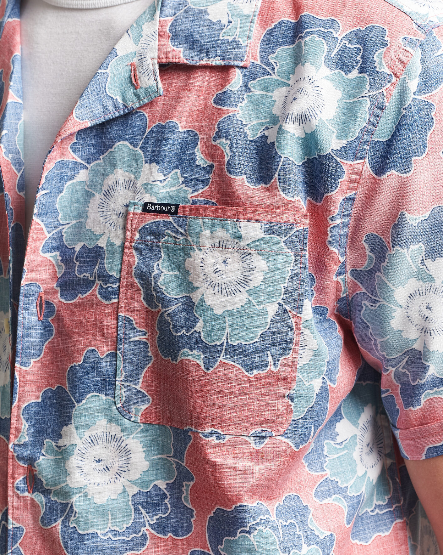 Mies | Kauluspaidat | Barbour Lifestyle | Hauxley Printed Summer Fit Shirt Lava