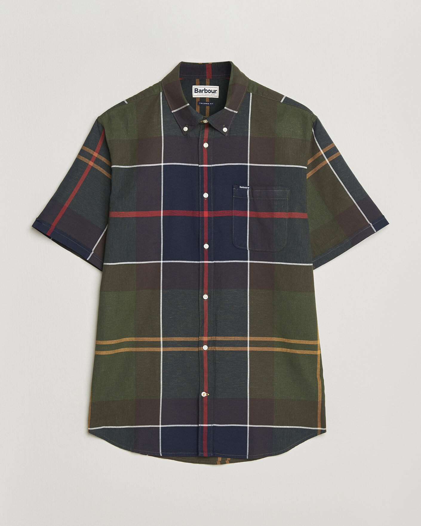 Mies | Kauluspaidat | Barbour Lifestyle | Douglas Short Sleeve Tailored Shirt Classic Tartan