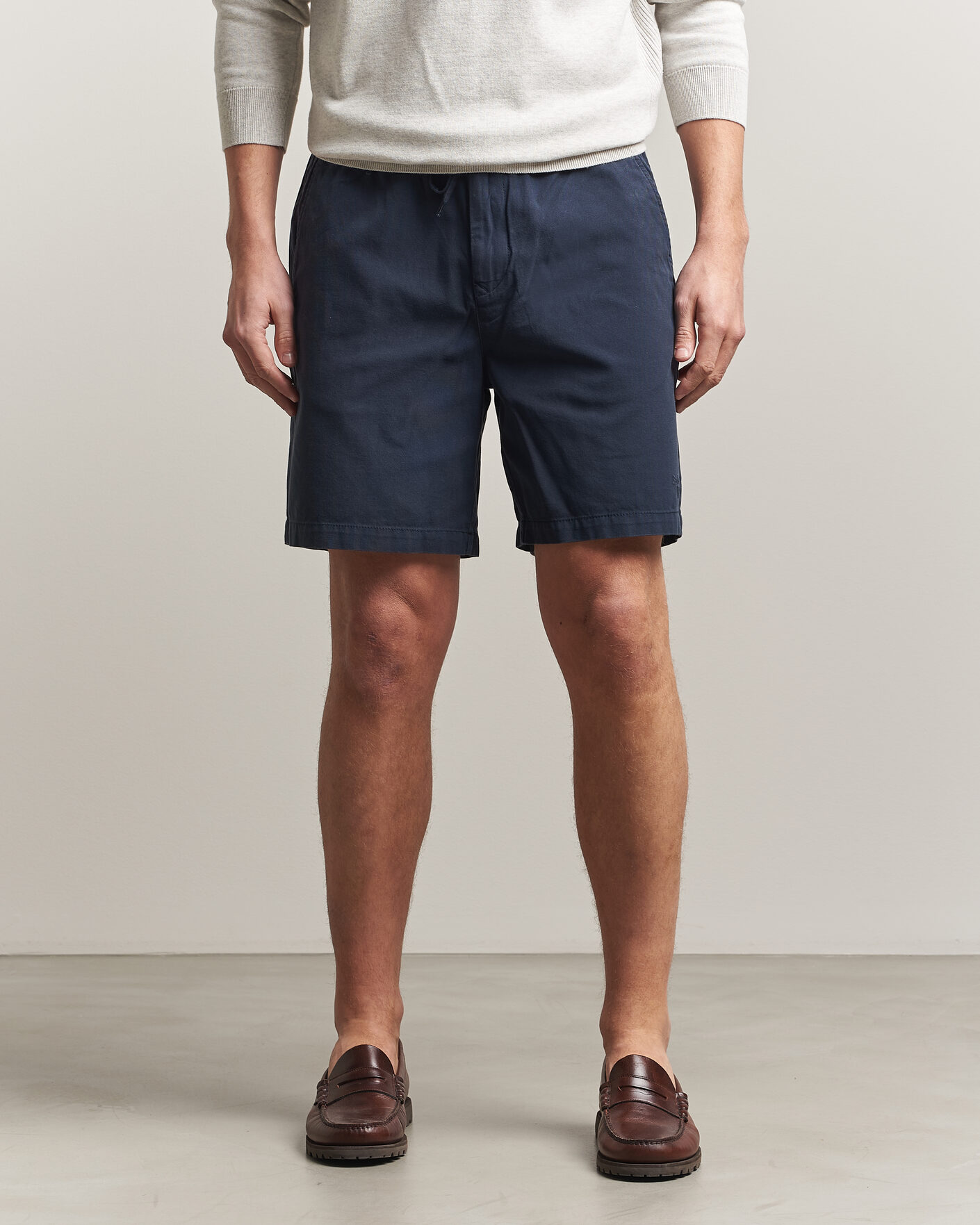 Mies | Shortsit | Barbour Lifestyle | Washed Oxford Relaxed Shorts Navy