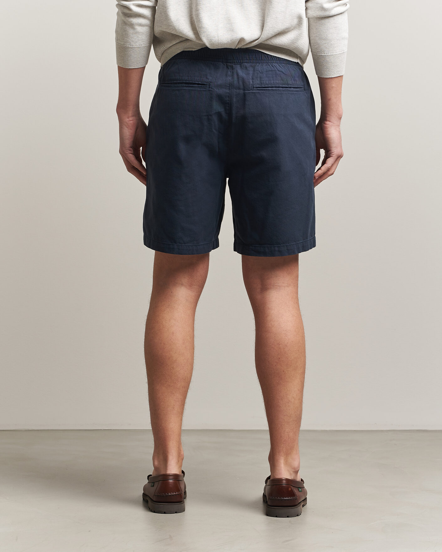 Mies | Shortsit | Barbour Lifestyle | Washed Oxford Relaxed Shorts Navy