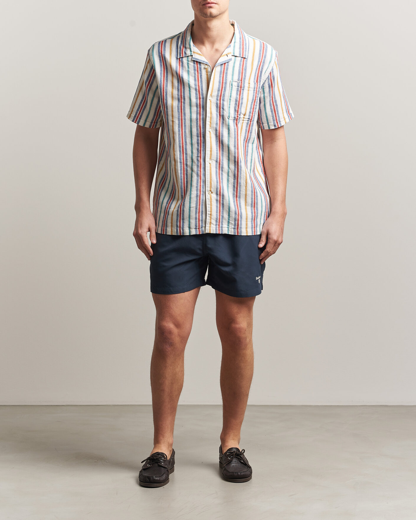 Mies | Uimahousut | Barbour Lifestyle | Staple Logo Swimshorts Navy