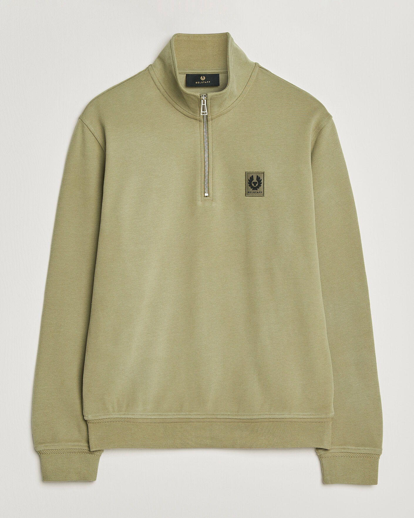 Mies | Puserot | Belstaff | Signature Half Zip Sweatshirt Fatigue Green