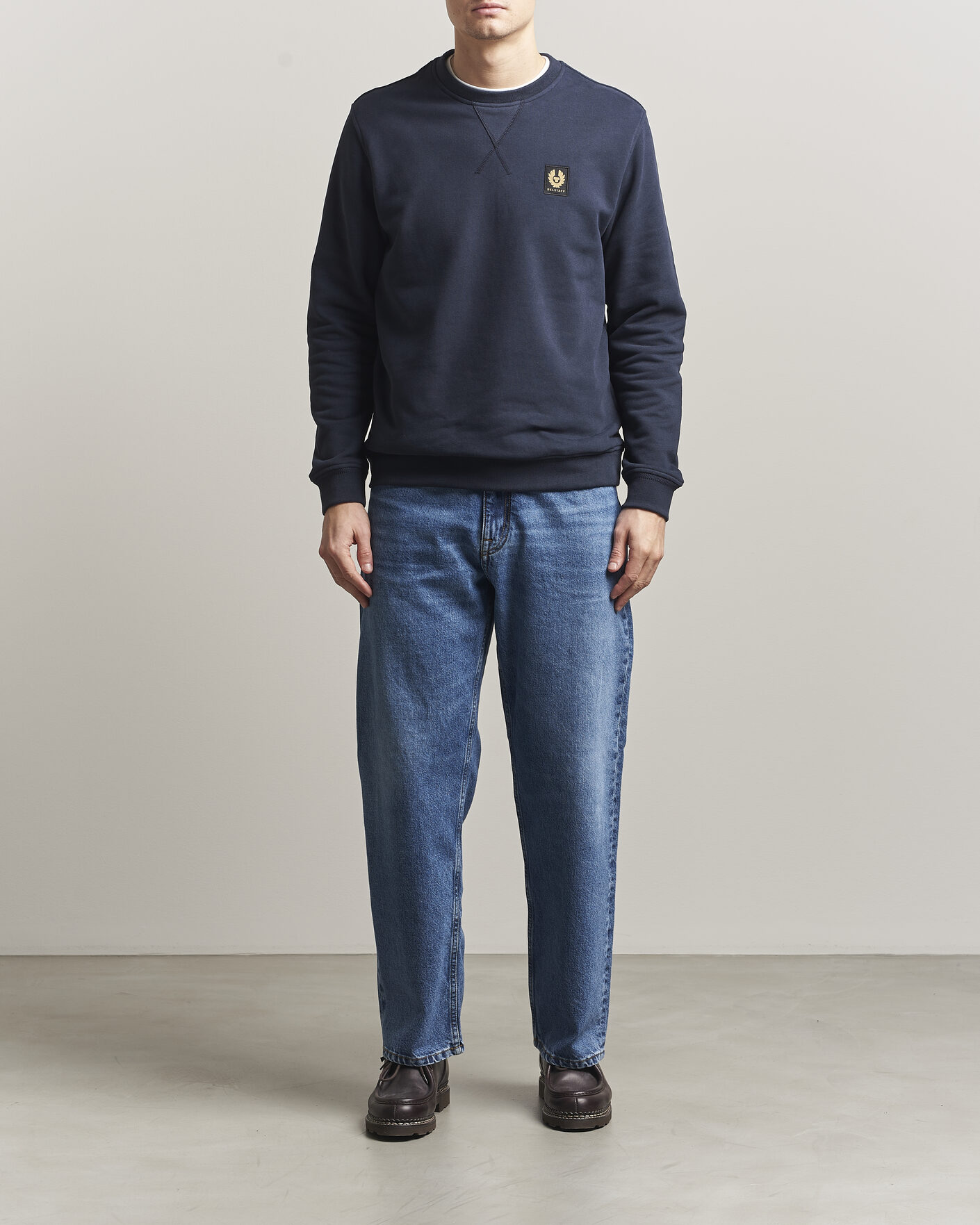 Mies | Puserot | Belstaff | Signature Crew Neck Sweatshirt Dark Ink