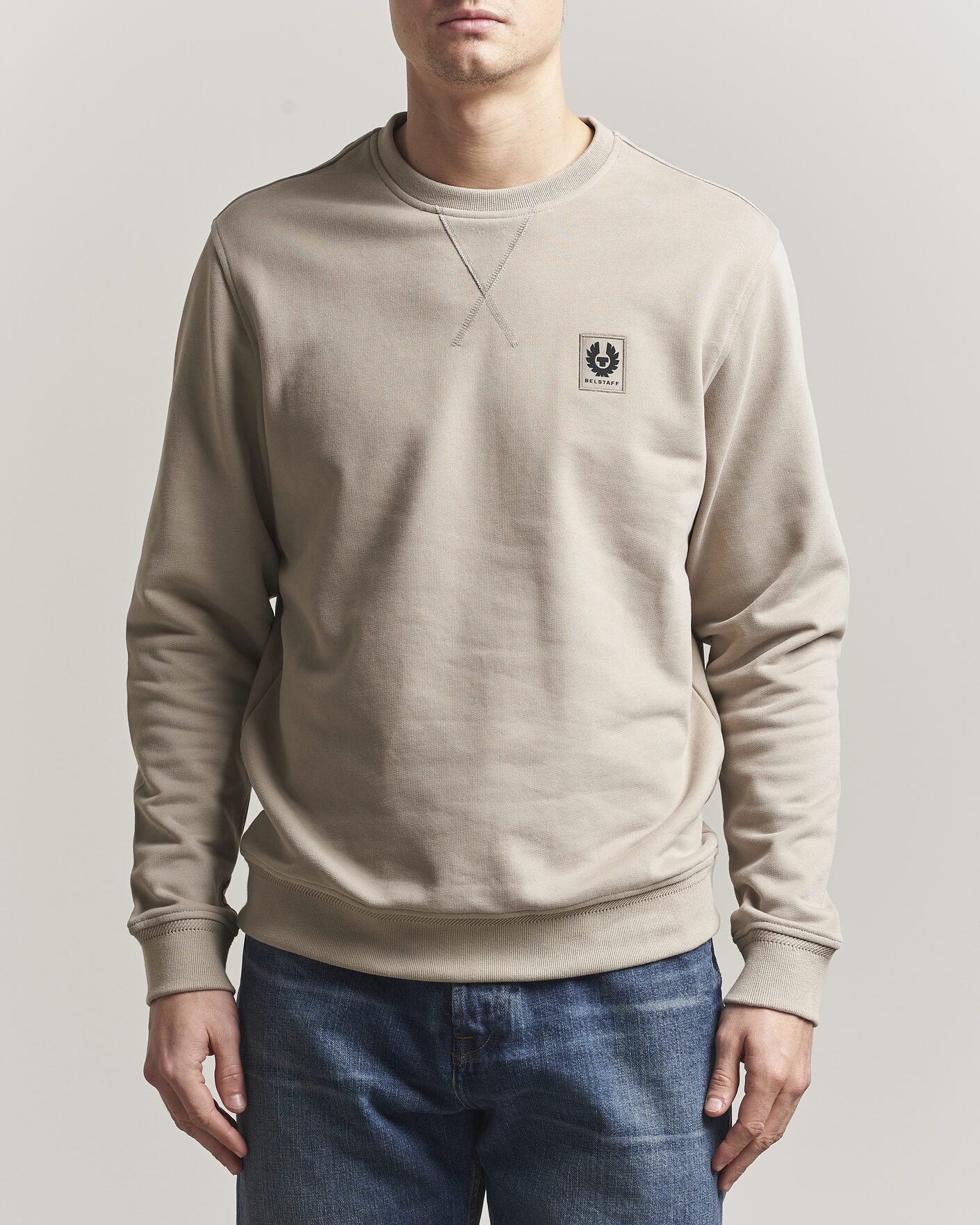 Mies | Puserot | Belstaff | Signature Crew Neck Sweatshirt Dark Sand