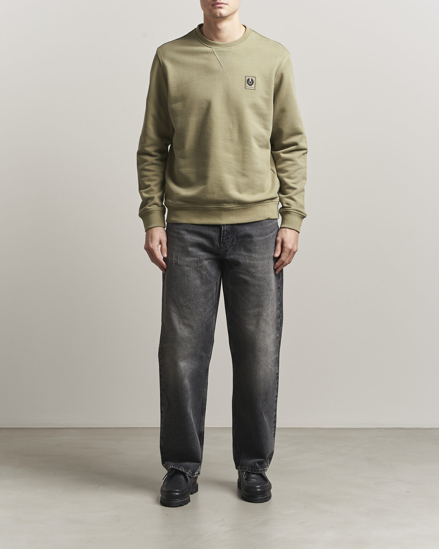 Mies | Puserot | Belstaff | Signature Crew Neck Sweatshirt Fatigue Green