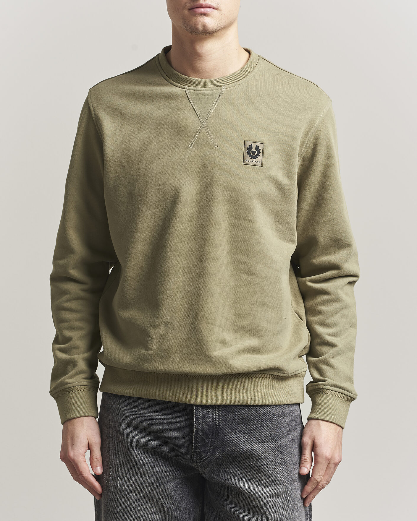 Mies | Puserot | Belstaff | Signature Crew Neck Sweatshirt Fatigue Green