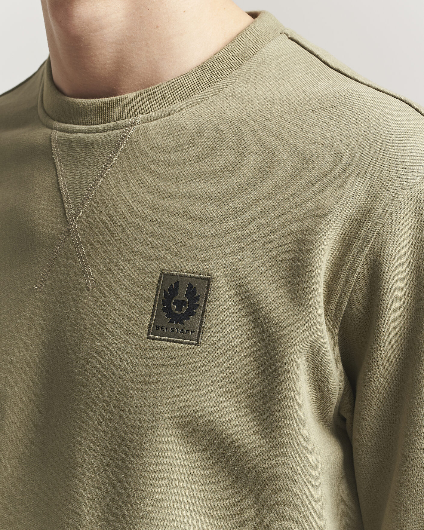 Mies | Puserot | Belstaff | Signature Crew Neck Sweatshirt Fatigue Green