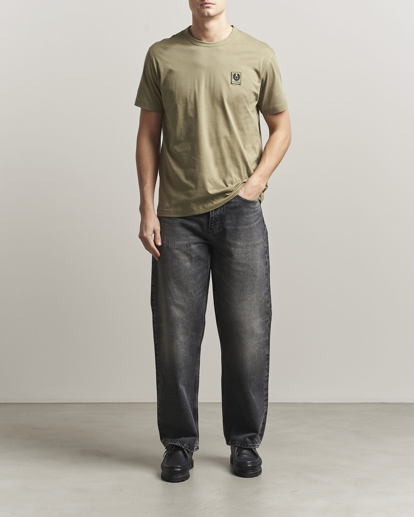 Mies | T-paidat | Belstaff | Signature Crew Neck T-Shirt Fatigue Green