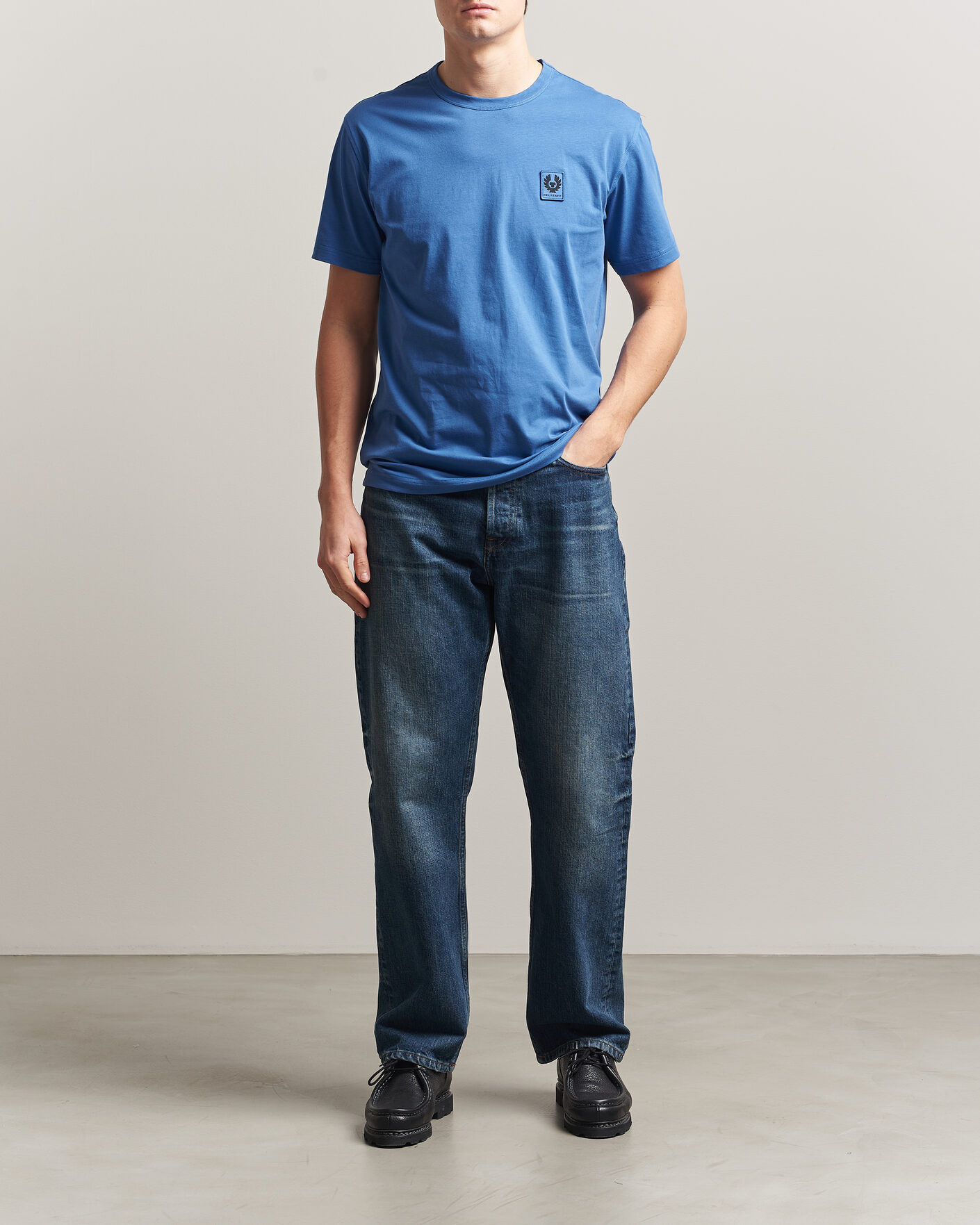 Mies | T-paidat | Belstaff | Signature Crew Neck T-Shirt Marine Blue
