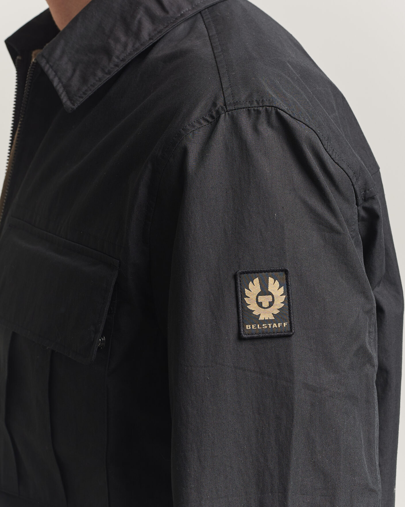 Mies | Kauluspaidat | Belstaff | Cargo Overshirt Black
