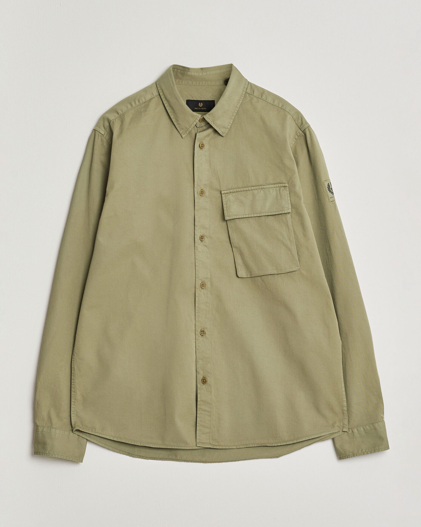 Mies | Kauluspaidat | Belstaff | Scale Pocket Shirt Fatigue Green