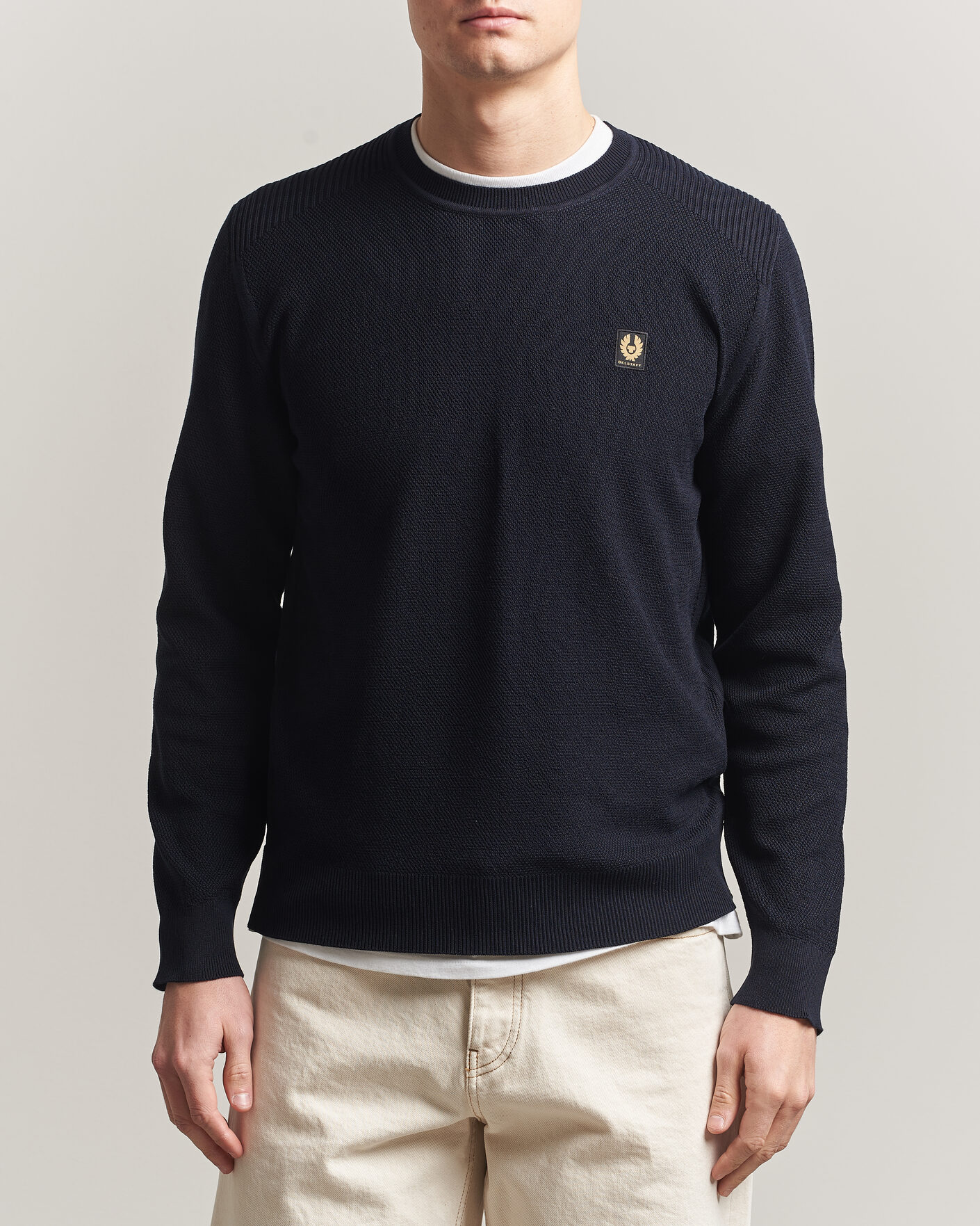 Mies | Puserot | Belstaff | Coast Knitted Crew Neck Dark Ink