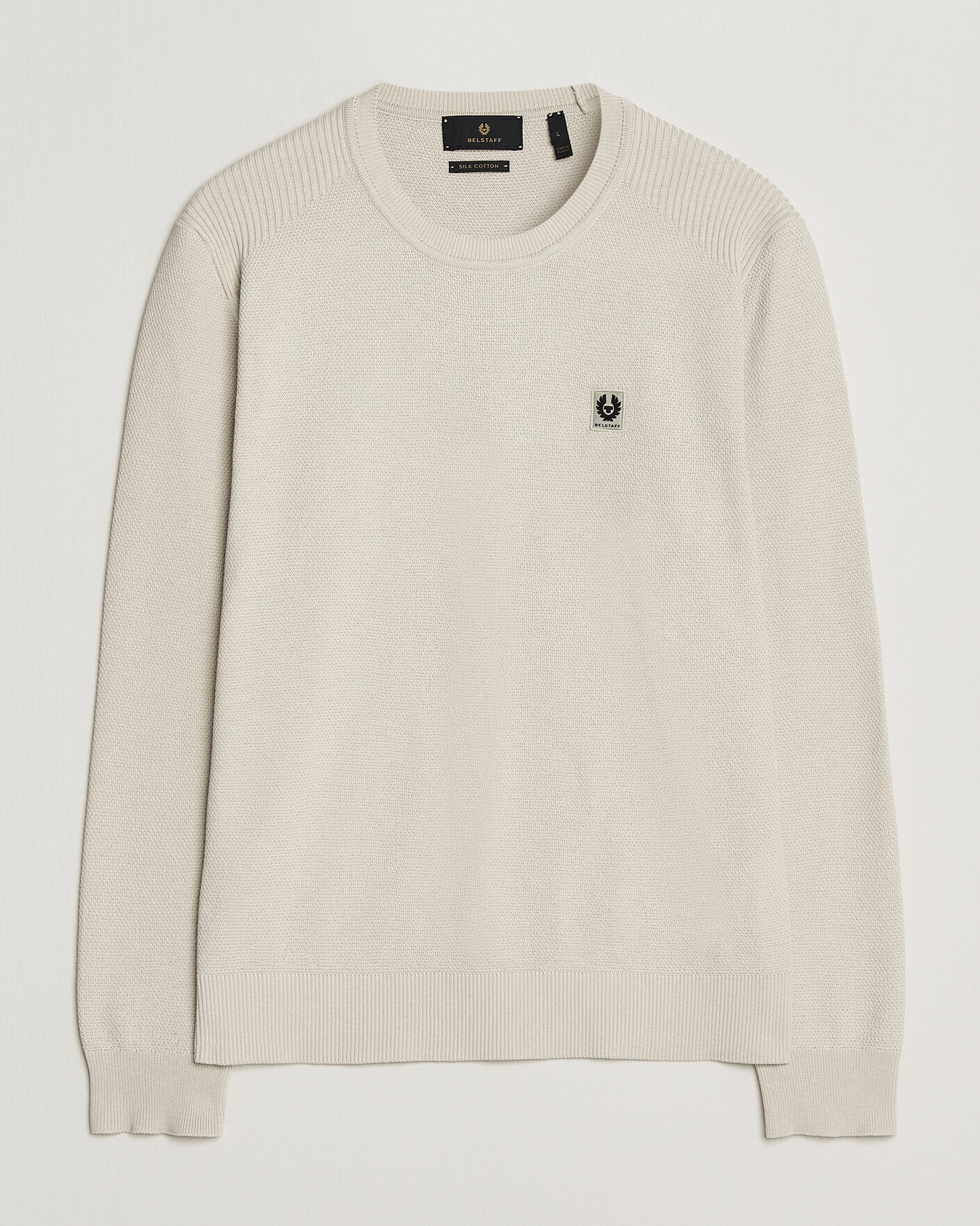 Mies | Puserot | Belstaff | Coast Knitted Crew Neck Silver Birch