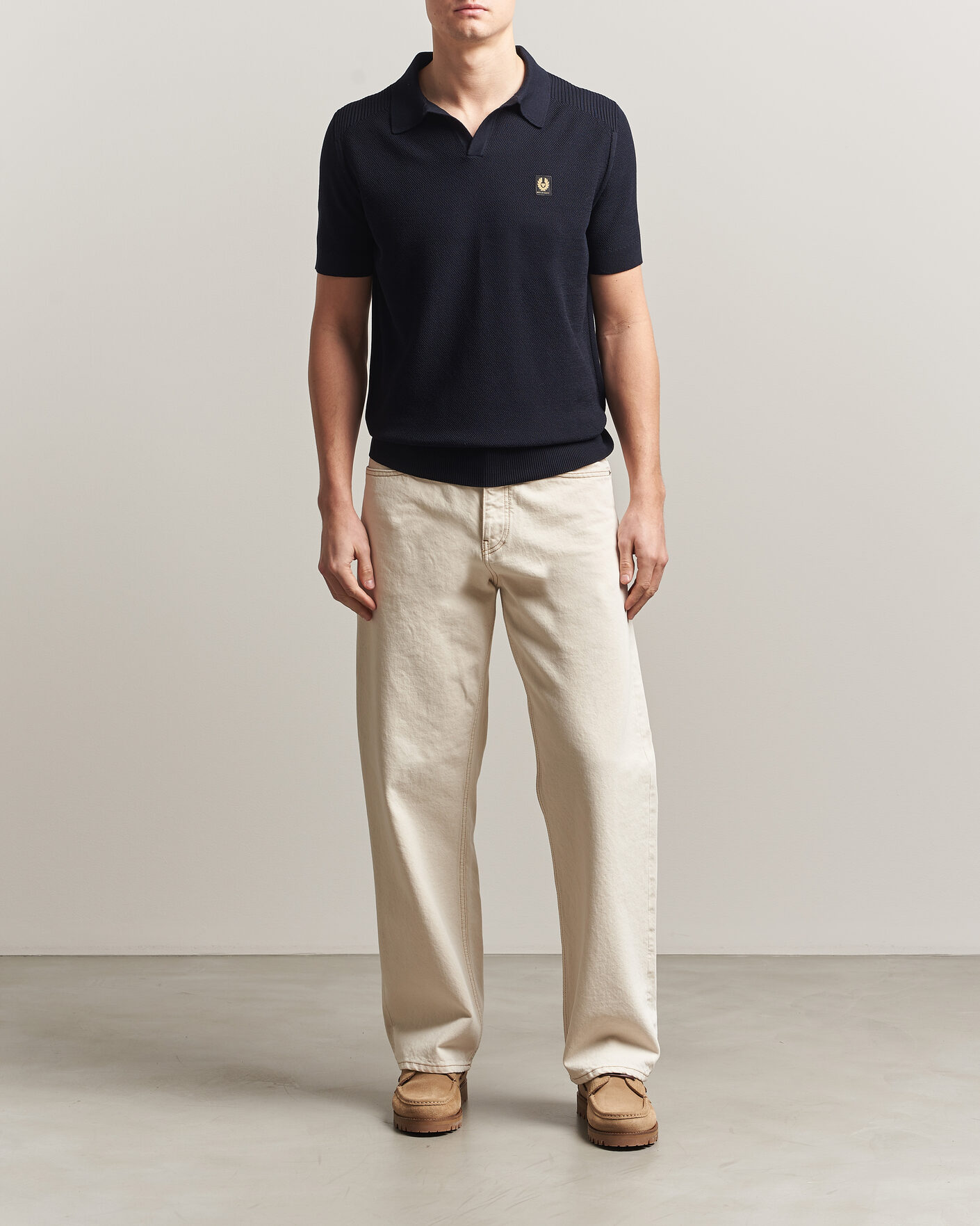 Mies | Pikeet | Belstaff | Coast Knitted Polo Dark Ink