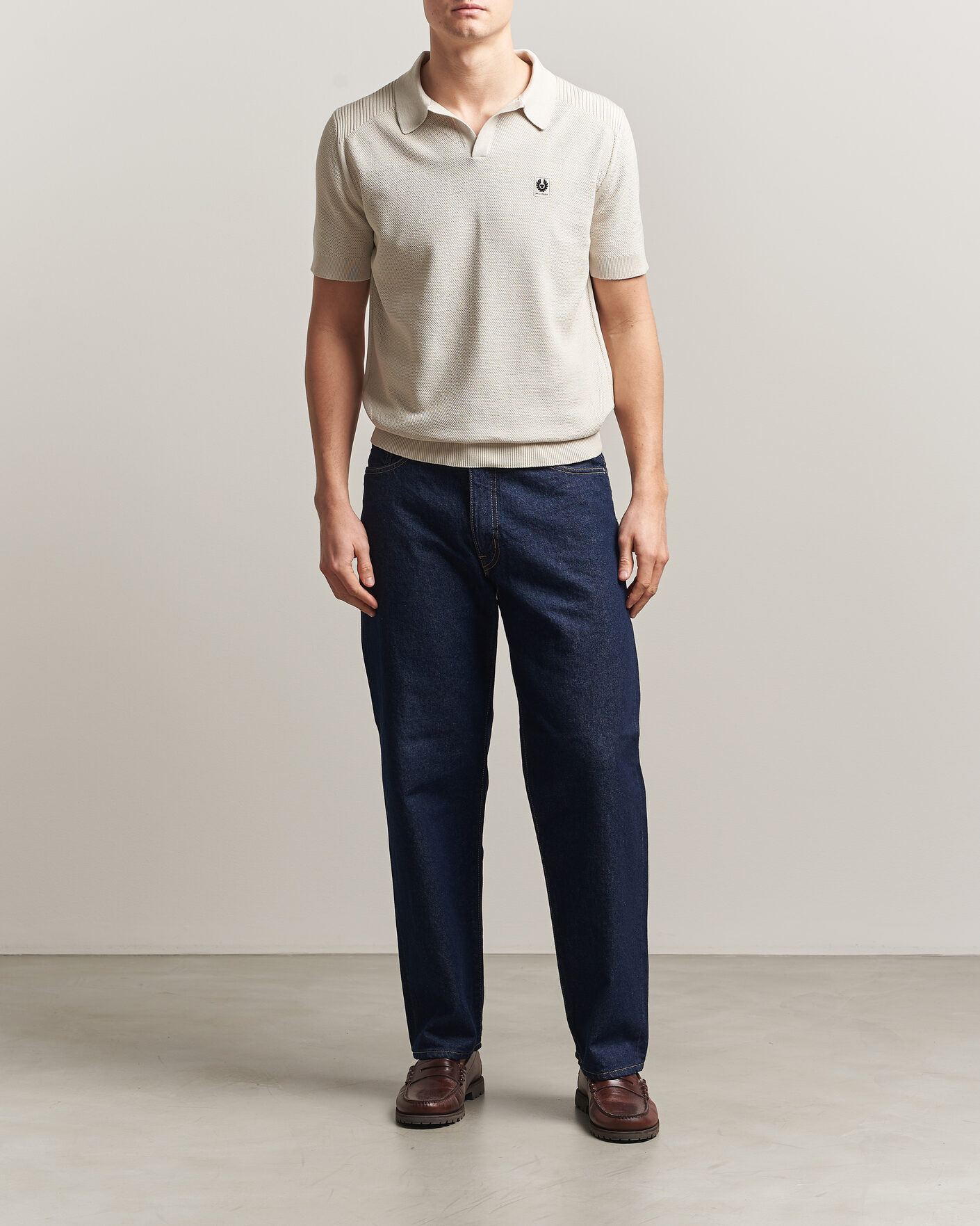 Mies | Pikeet | Belstaff | Coast Knitted Polo Silver Birch