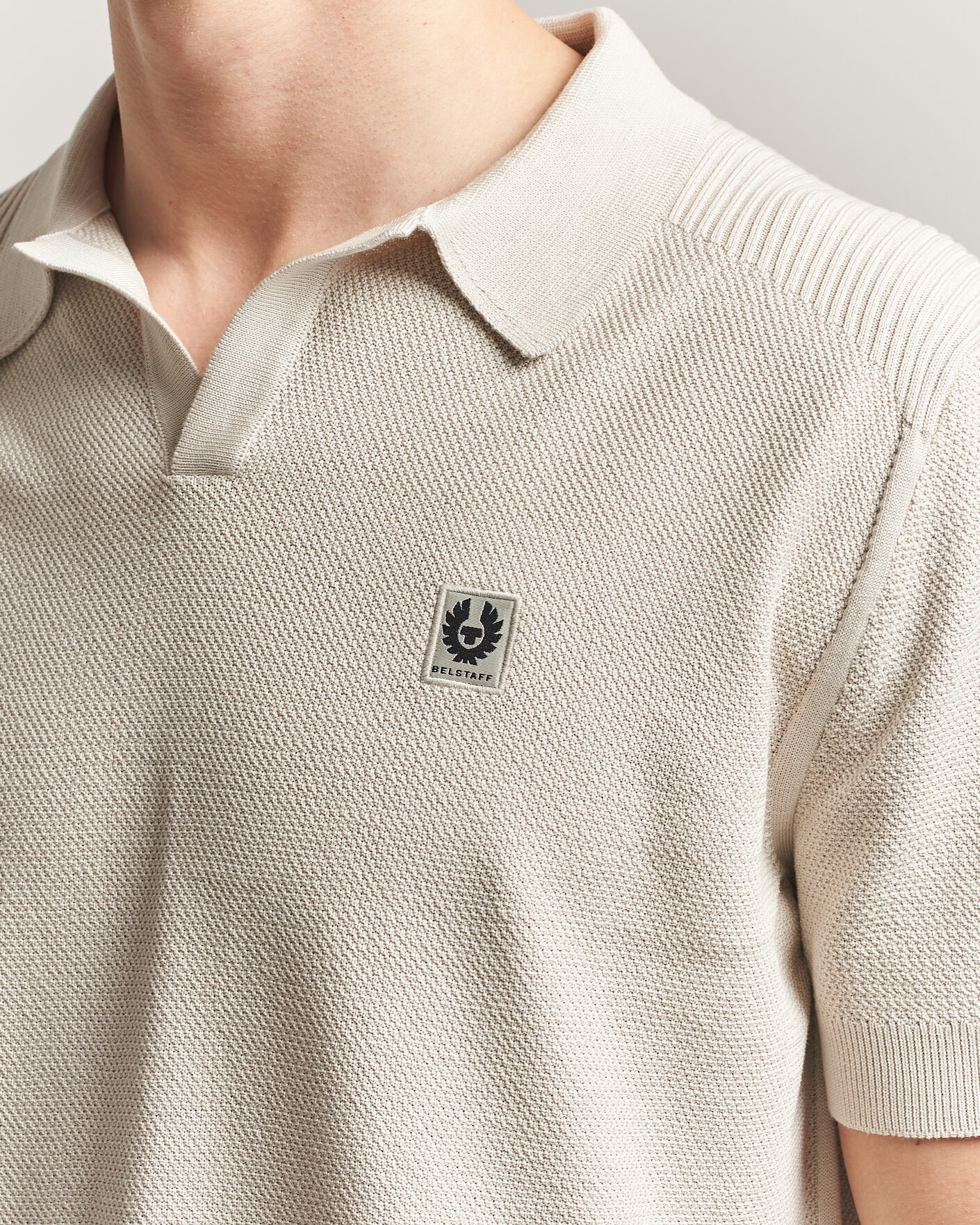 Mies | Pikeet | Belstaff | Coast Knitted Polo Silver Birch