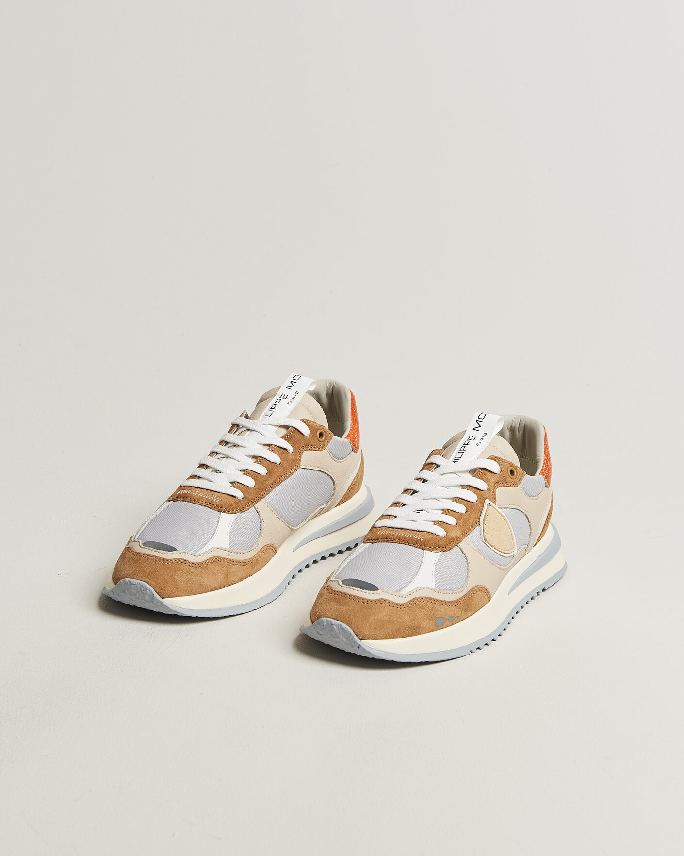 Mies | Tennarit | Philippe Model | Olympique Running Sneaker Grey/Brown