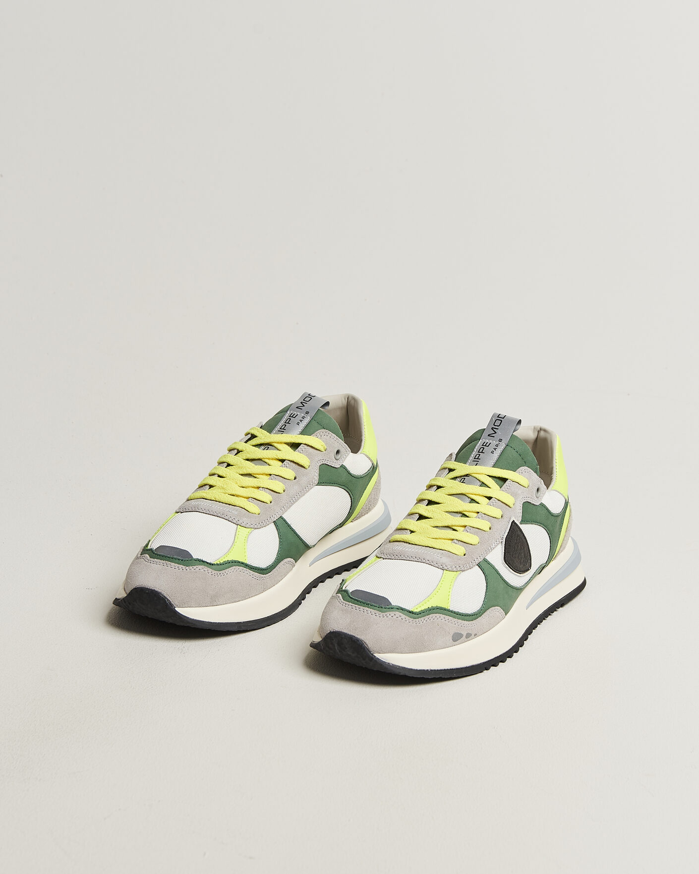 Mies | Tennarit | Philippe Model | Olympique Running Sneaker White/Green