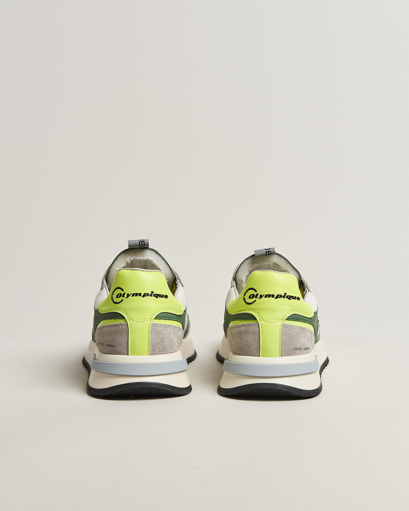 Mies | Tennarit | Philippe Model | Olympique Running Sneaker White/Green