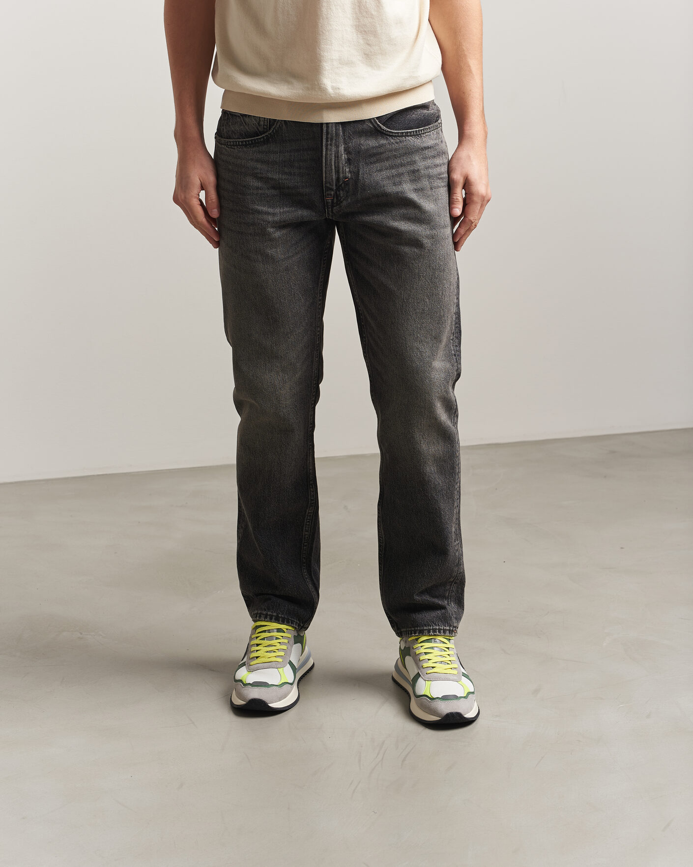 Mies | Tennarit | Philippe Model | Olympique Running Sneaker White/Green