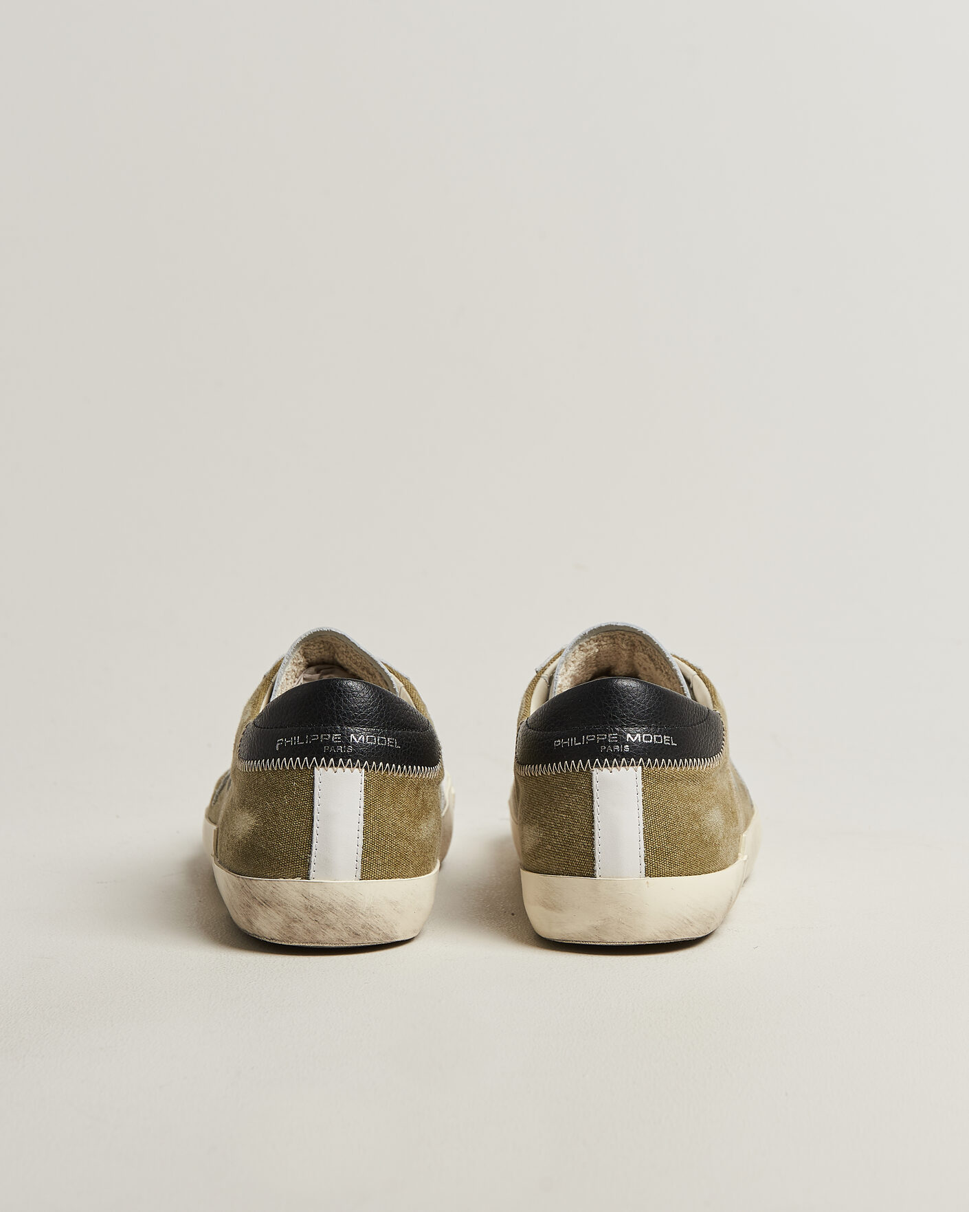 Mies | Tennarit | Philippe Model | PRSX Low Top Canvas Mix Sneaker Grey/Military