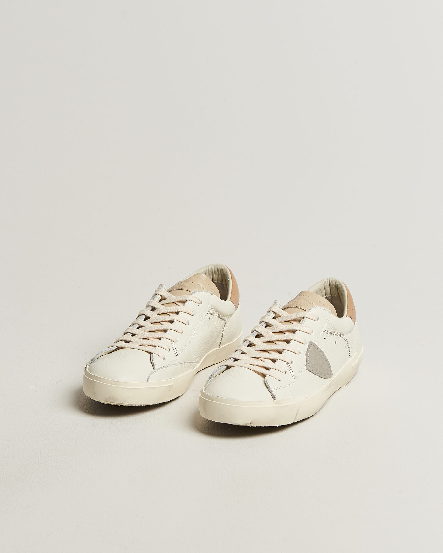 Mies | Tennarit | Philippe Model | PRSX Low Top Canvas Mix Sneaker White/Beige