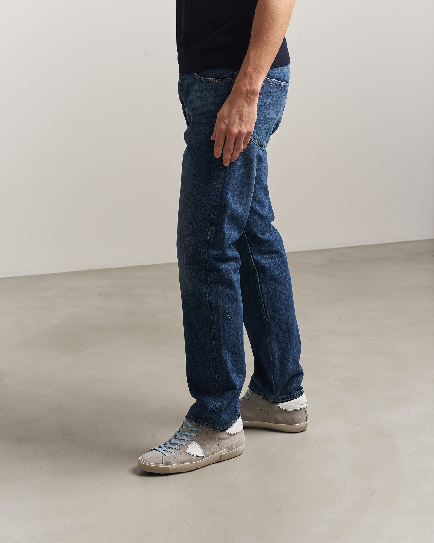 Mies | Tennarit | Philippe Model | PRSX Low Top Canvas Mix Sneaker Grey/White